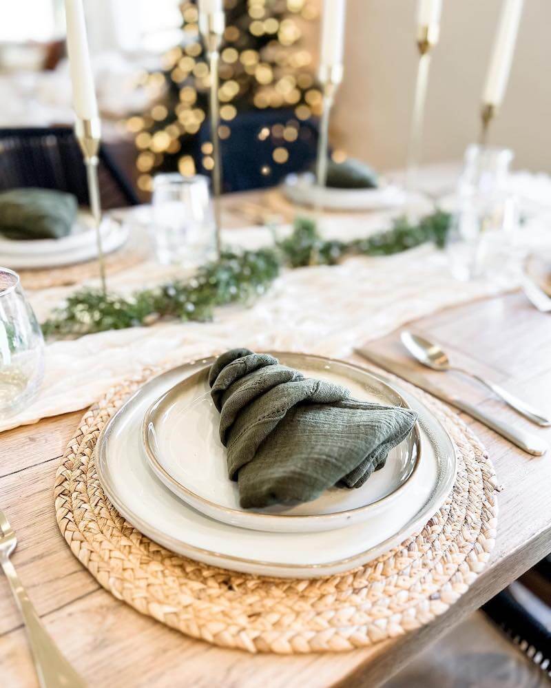 Christmas table decorations