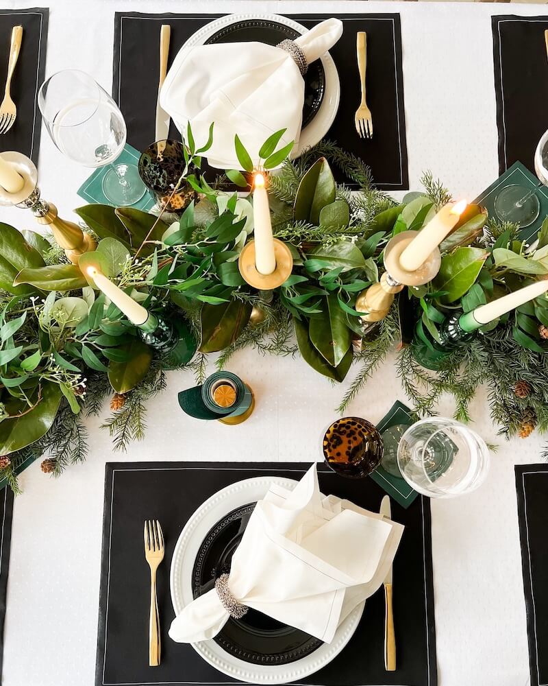 Christmas table decorations