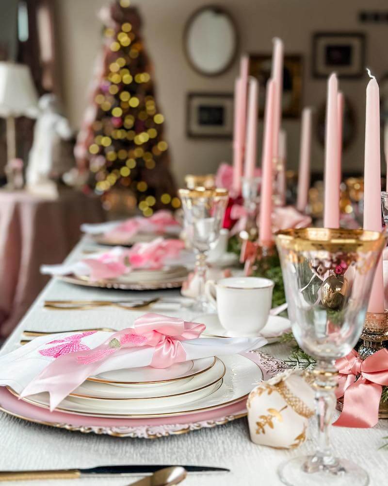 Christmas table decorations