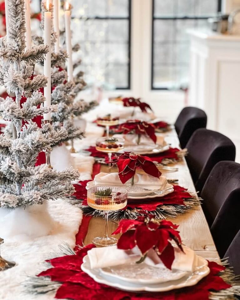 Christmas table decorations