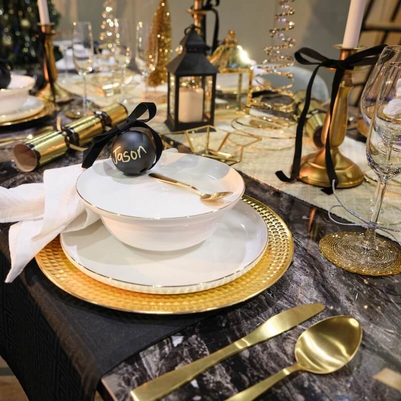 Christmas table decorations