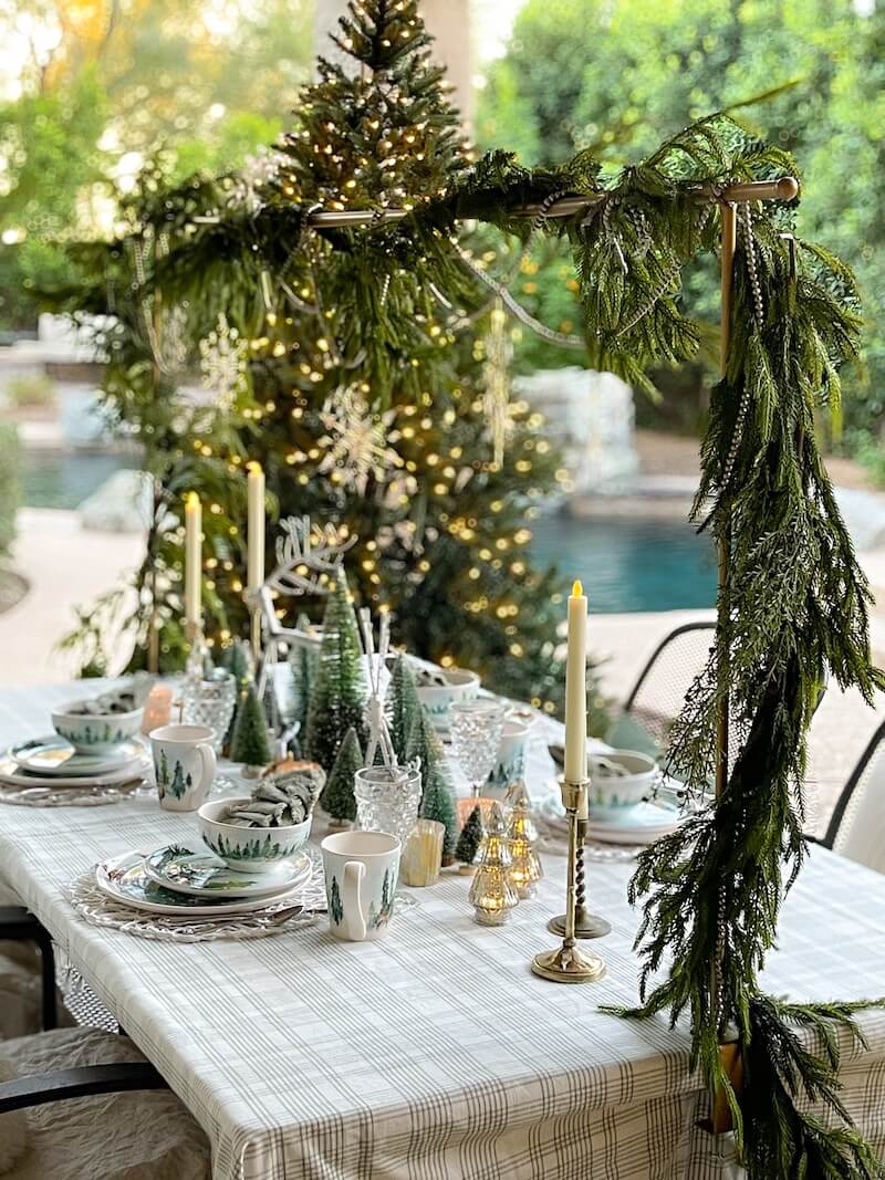Christmas table decorations