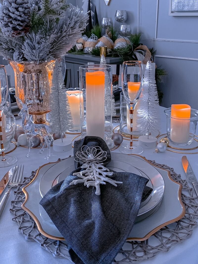 Christmas table decorations