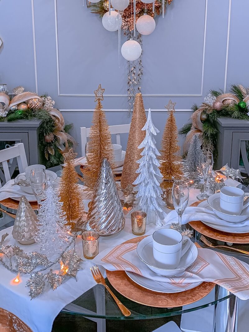Christmas table decorations