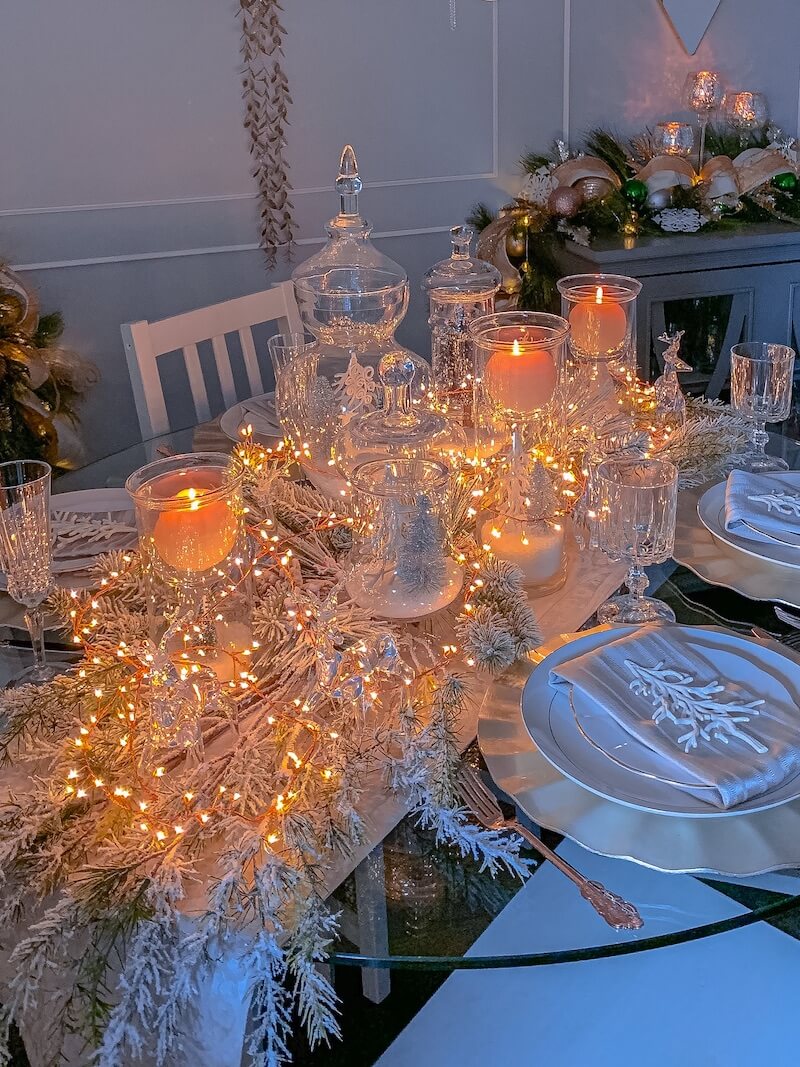 Christmas table decorations