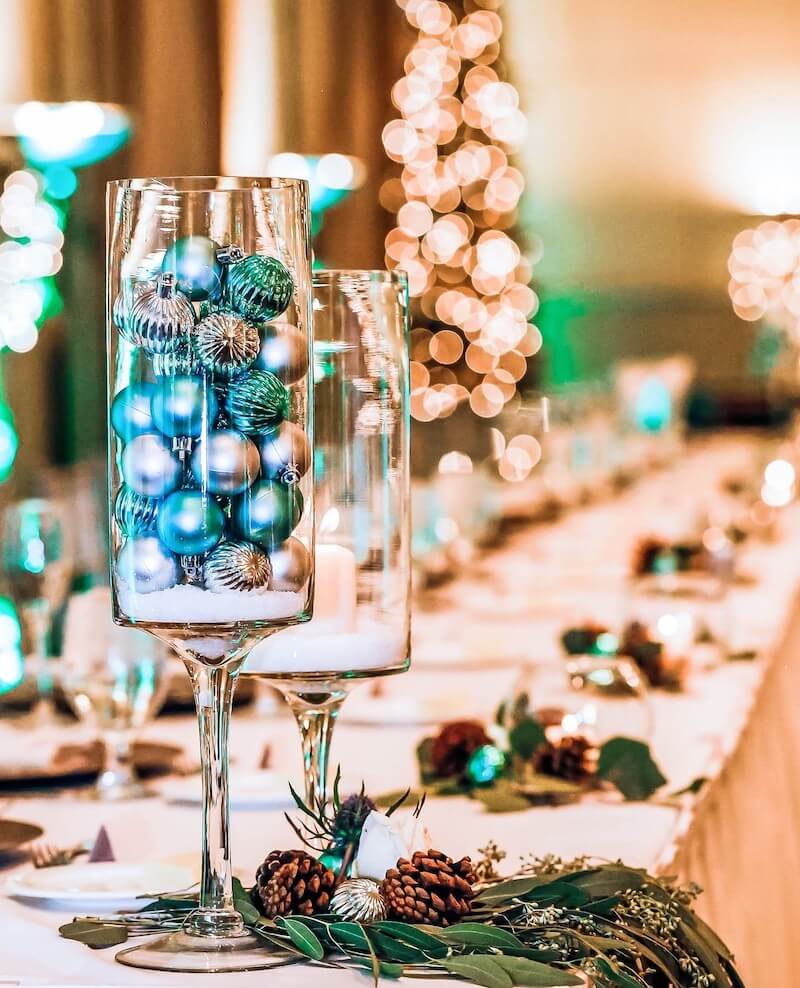 Christmas table decorations