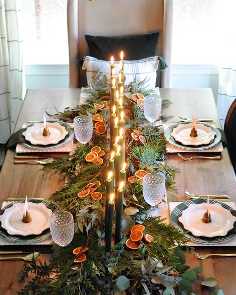 Christmas table decorations