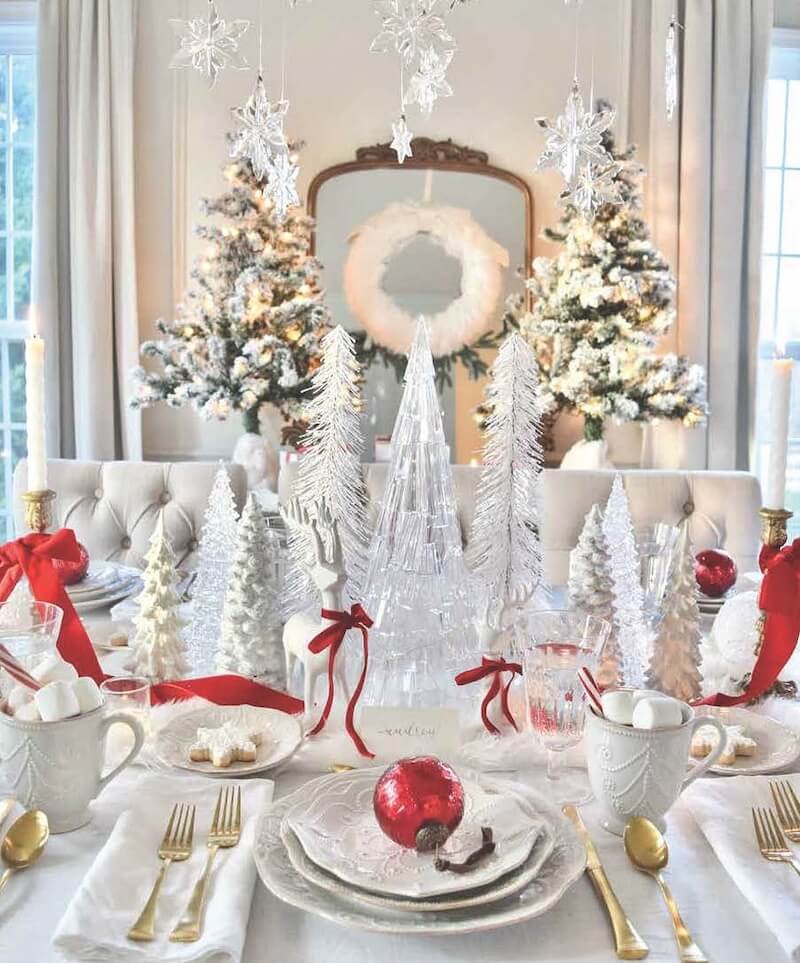 Christmas table decorations