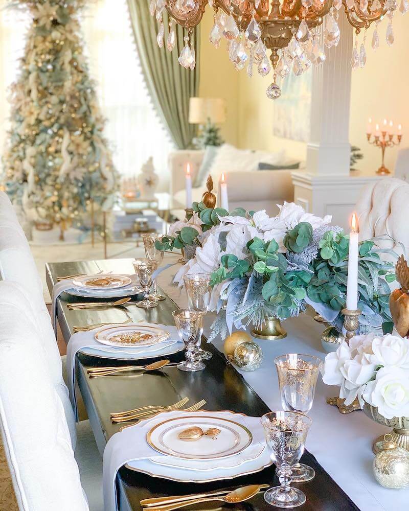 Christmas table decorations