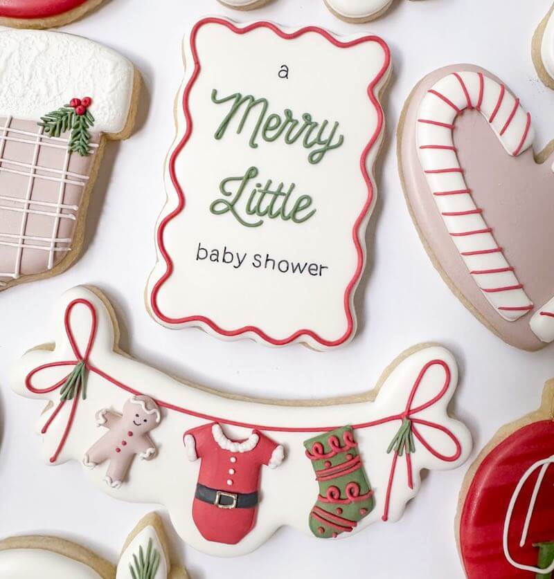 Christmas baby shower ideas