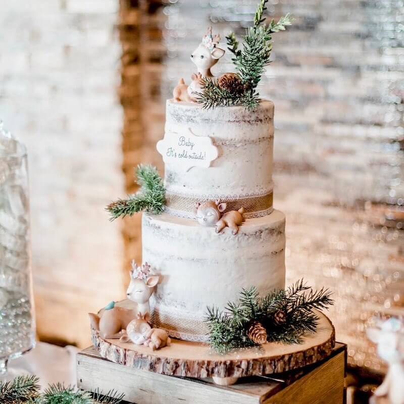 Christmas baby shower ideas