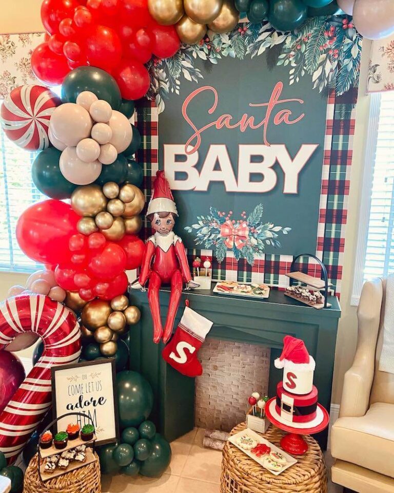 Christmas baby shower ideas