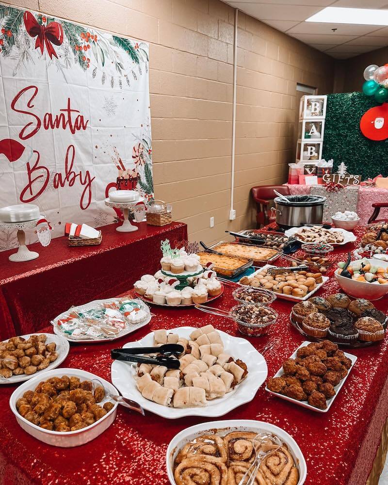 Christmas baby shower ideas