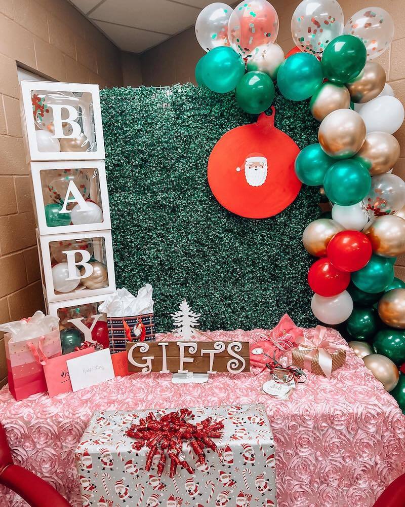Christmas baby shower ideas