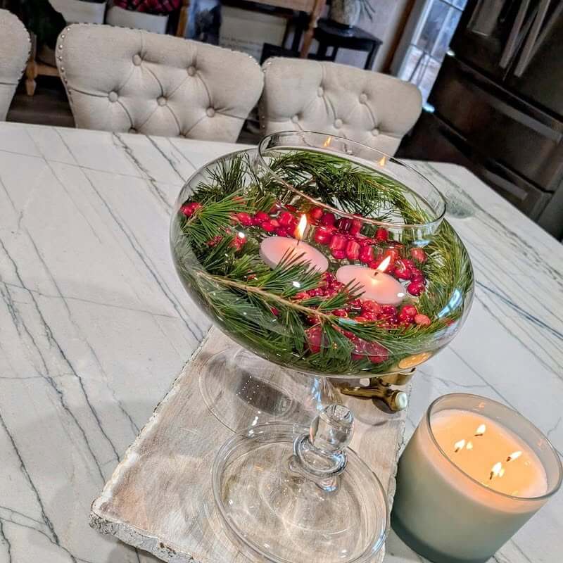 Christmas table settings