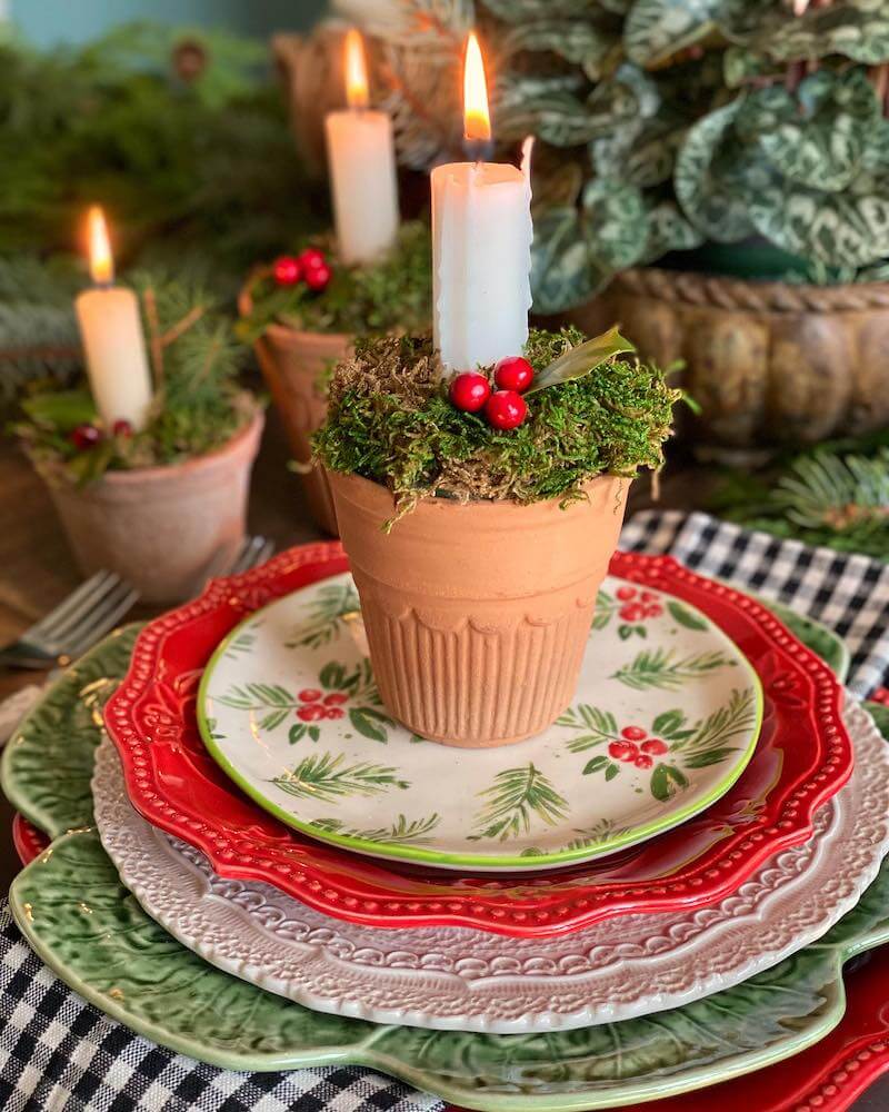 simple Christmas table decorations