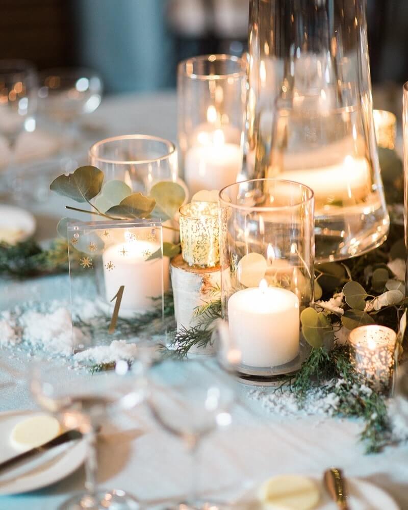 simple Christmas table decorations