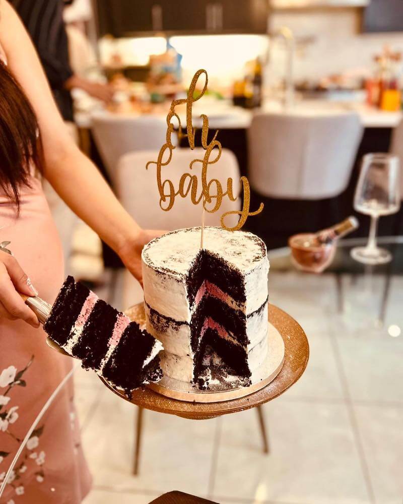 simple gender reveal cake ideas