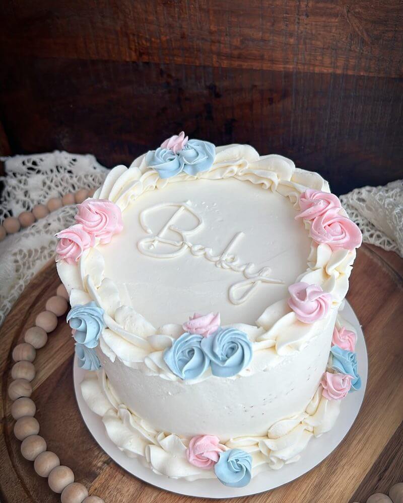 simple gender reveal cake ideas