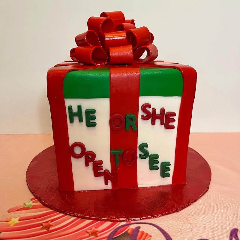 simple gender reveal cake ideas
