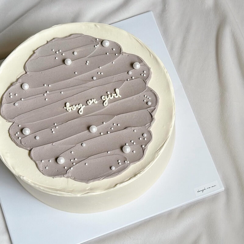 simple gender reveal cake ideas