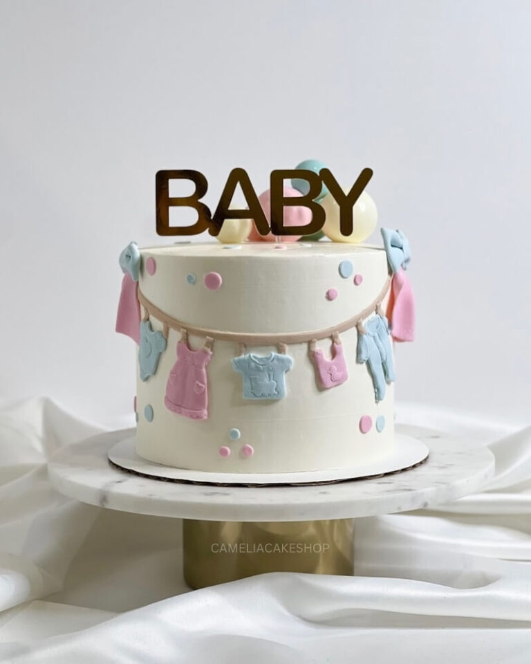 simple gender reveal cake ideas