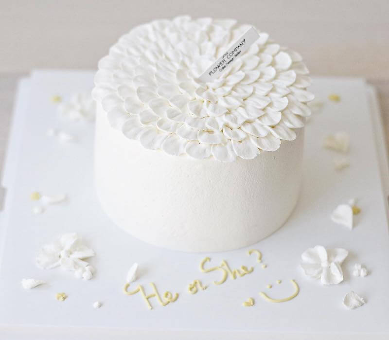 simple gender reveal cake ideas