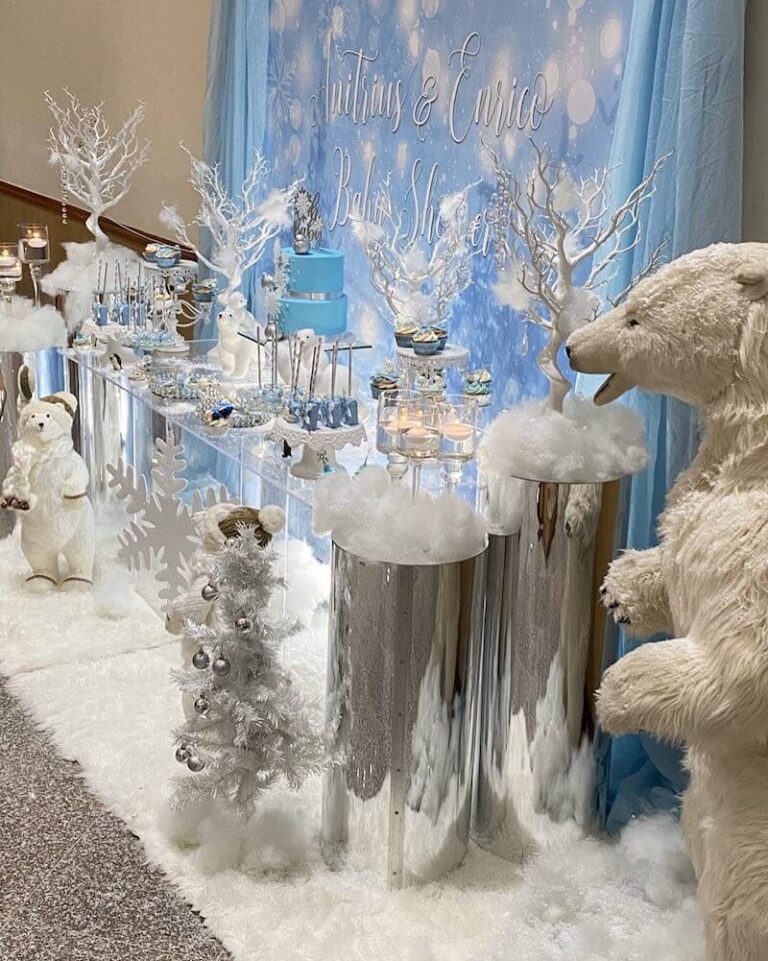 winter baby shower ideas