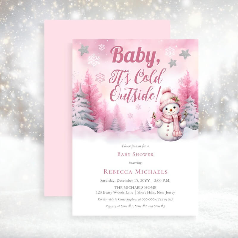 winter baby shower ideas