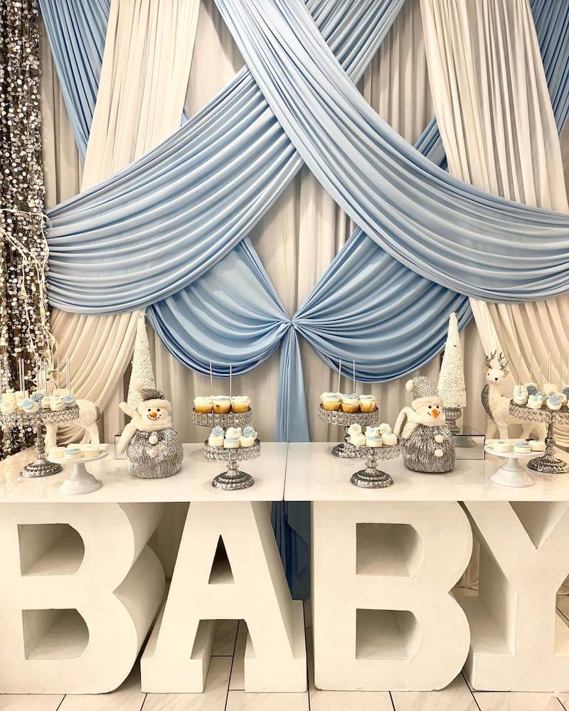 winter baby shower ideas