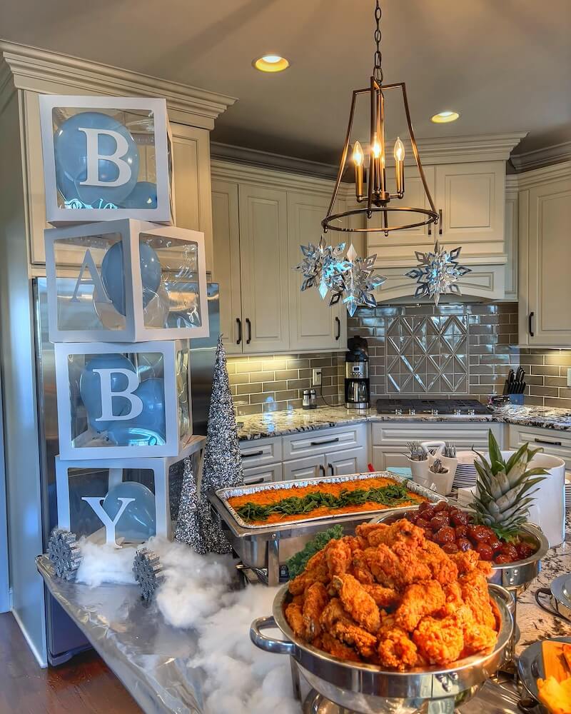winter baby shower ideas