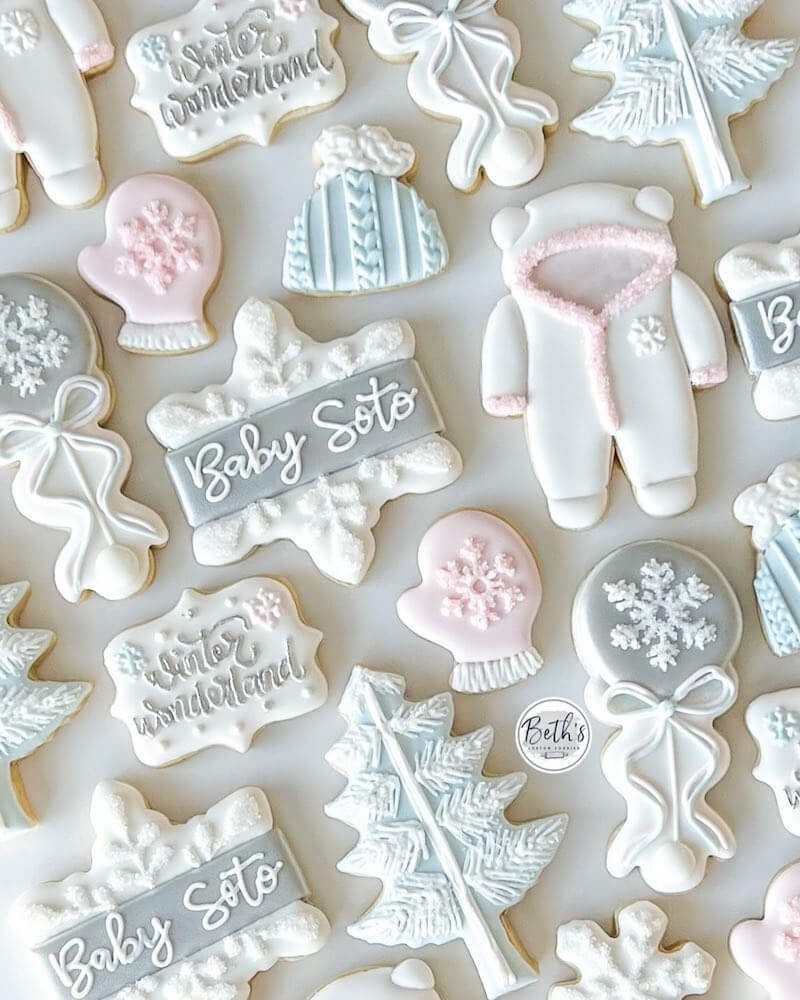 winter gender reveal ideas