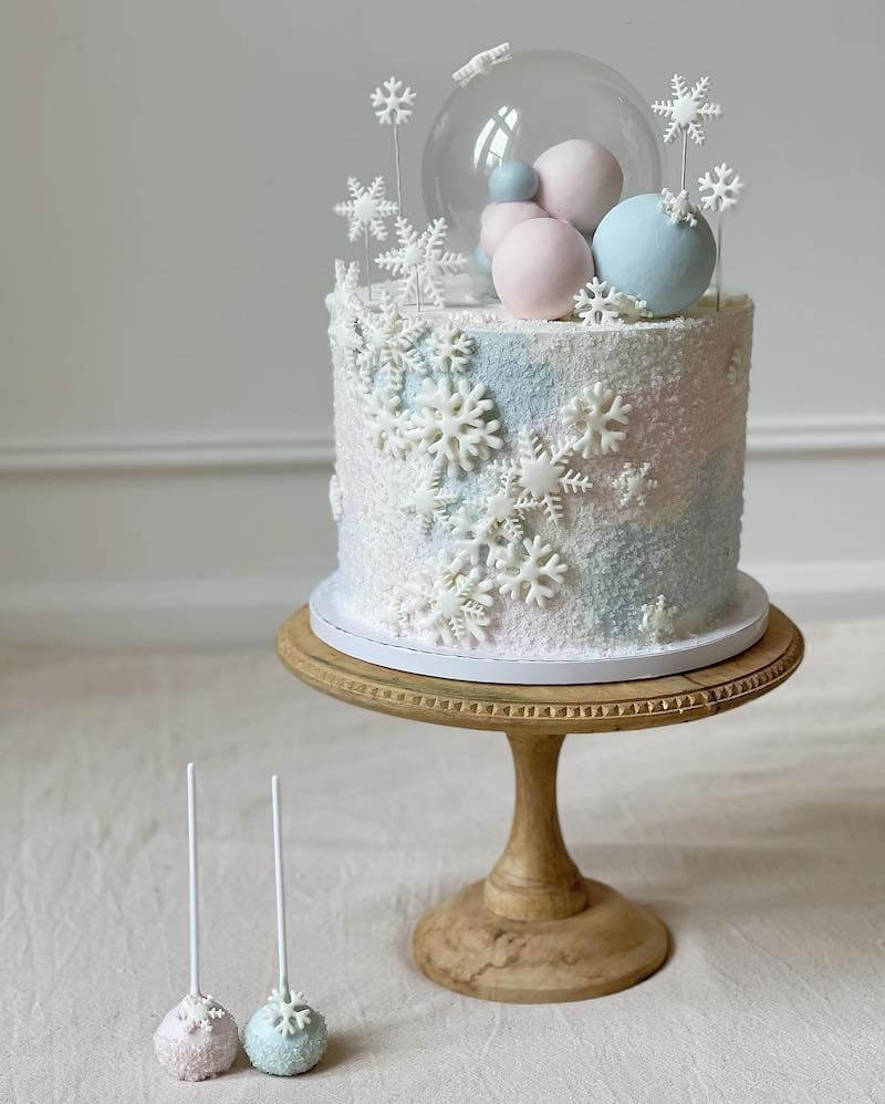 winter gender reveal ideas