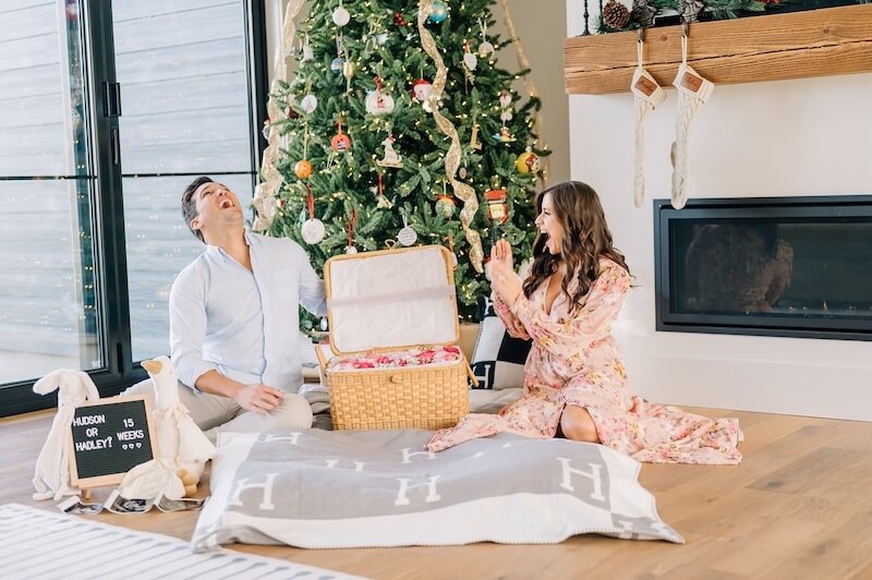 winter gender reveal ideas